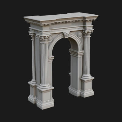 Roman Triumphal Arch Model Design 6 3D Print Model