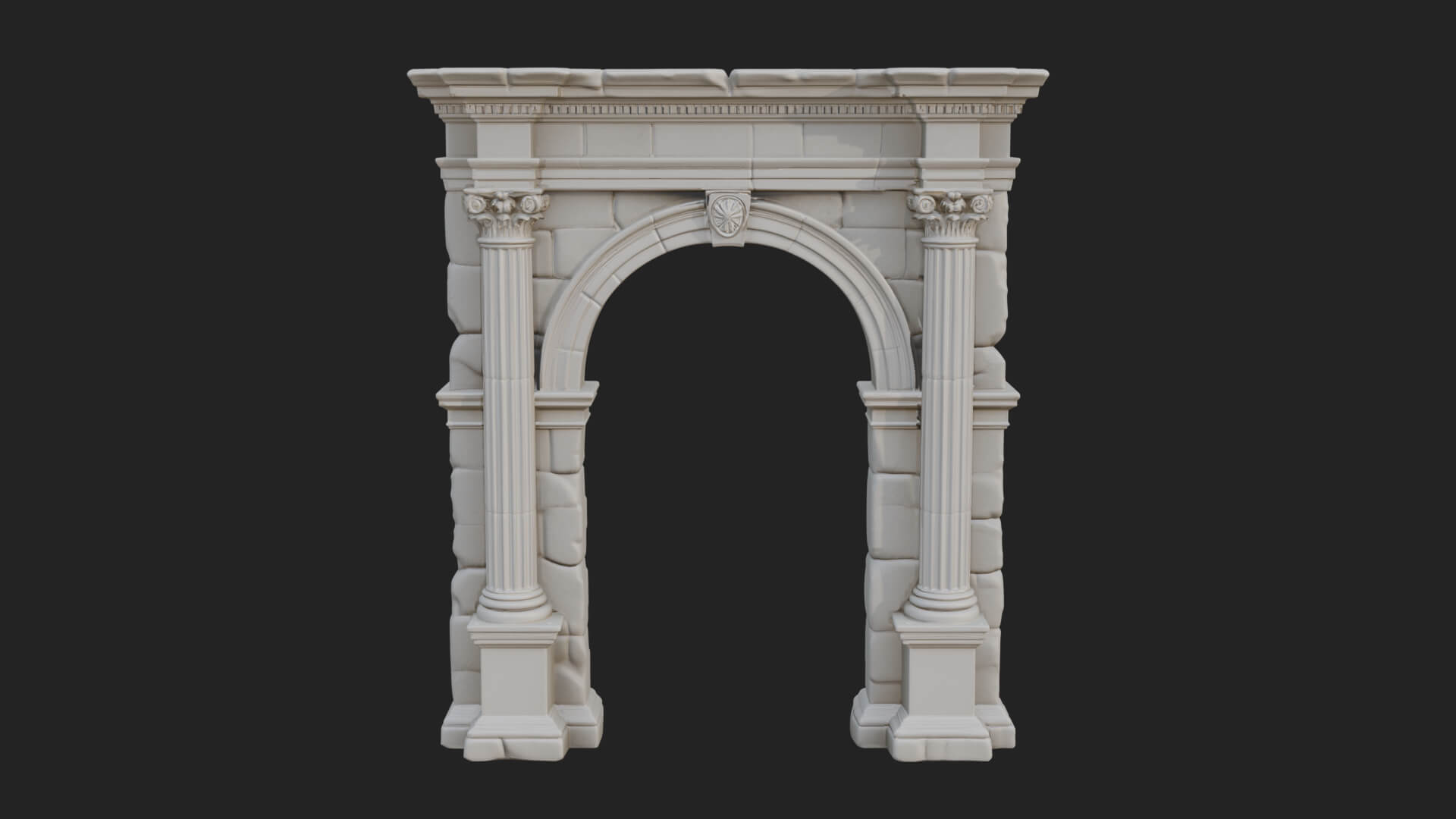 Roman Triumphal Arch Model Design 7 3D Print Model 3D Model