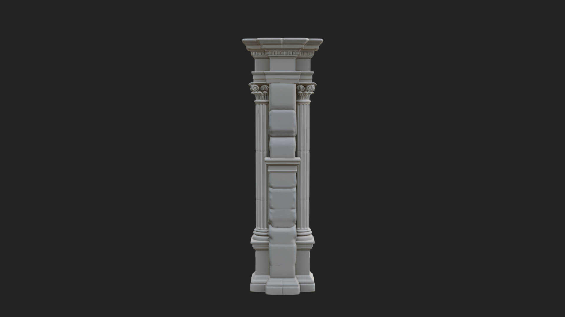 Roman Triumphal Arch Model Design 7 3D Print Model 3D Model