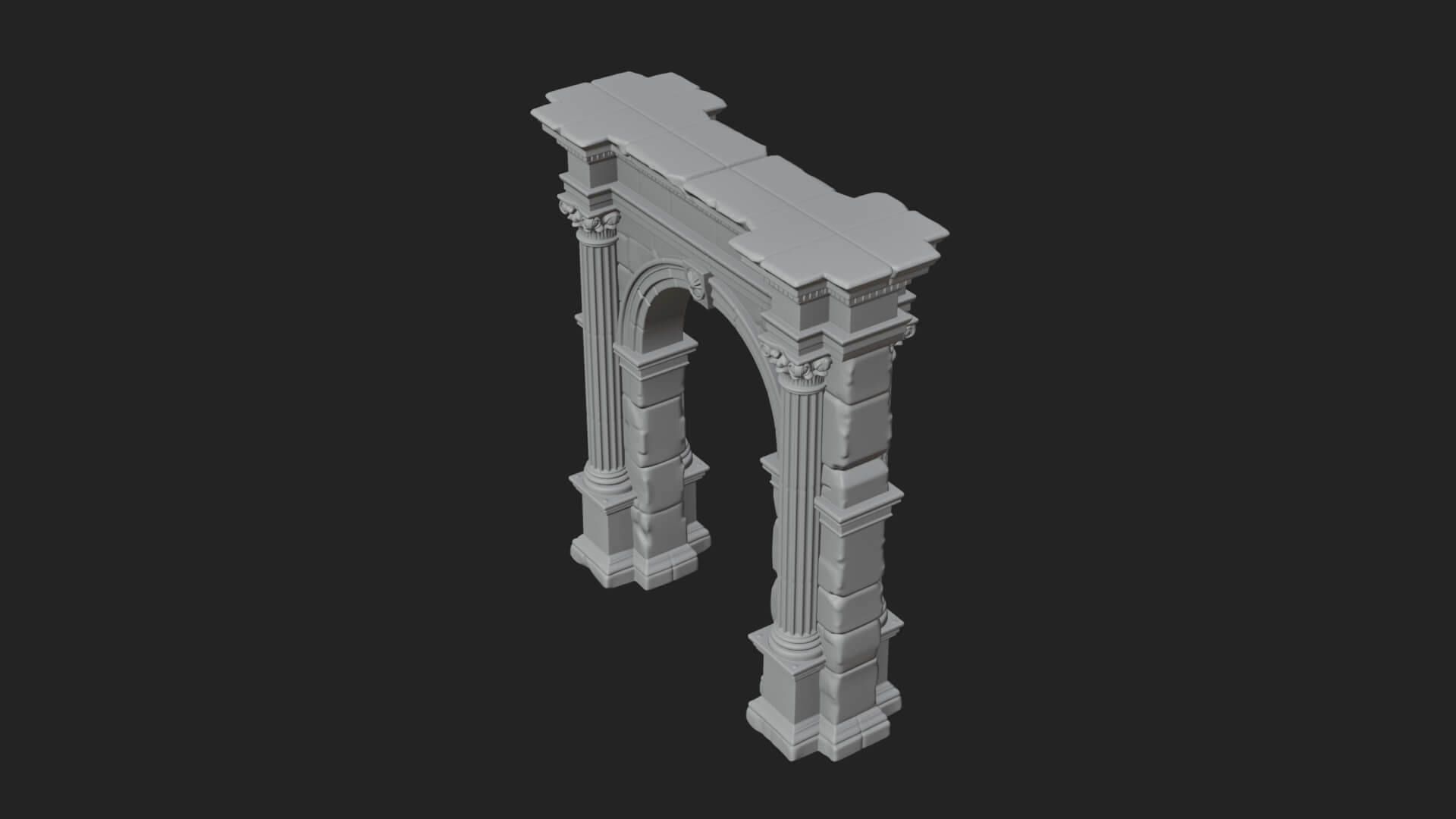 Roman Triumphal Arch Model Design 7 3D Print Model 3D Model
