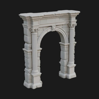 Roman Triumphal Arch Model Design 7 3D Print Model