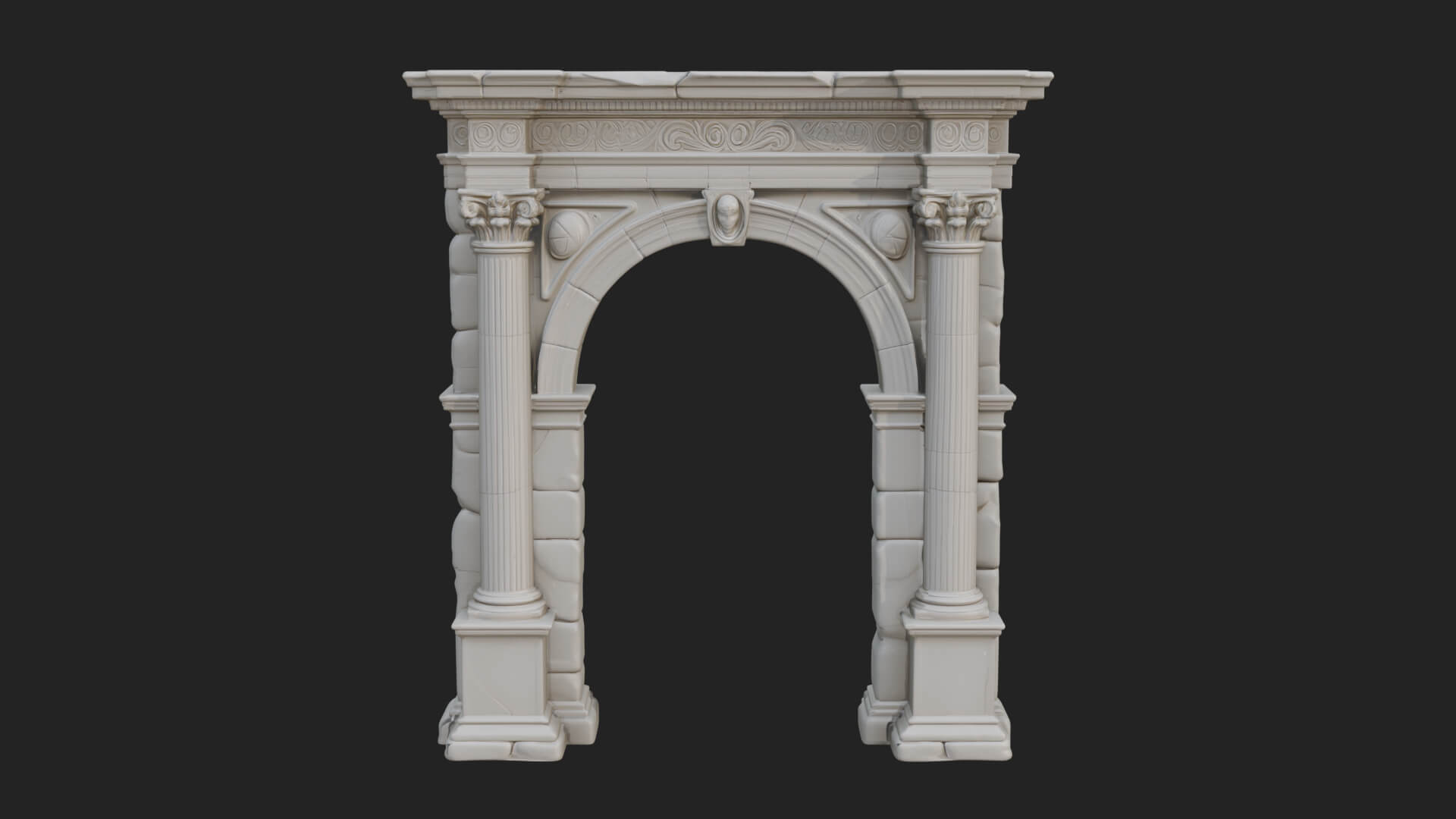Roman Triumphal Arch Model Design 8 3D Print Model 3D Model