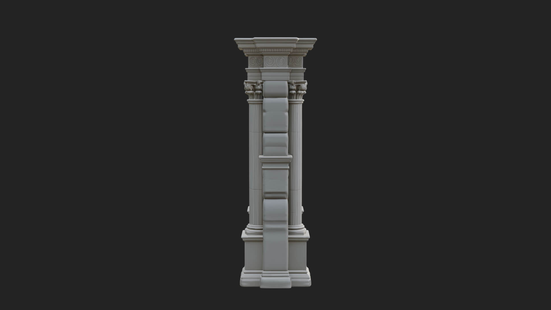 Roman Triumphal Arch Model Design 8 3D Print Model 3D Model