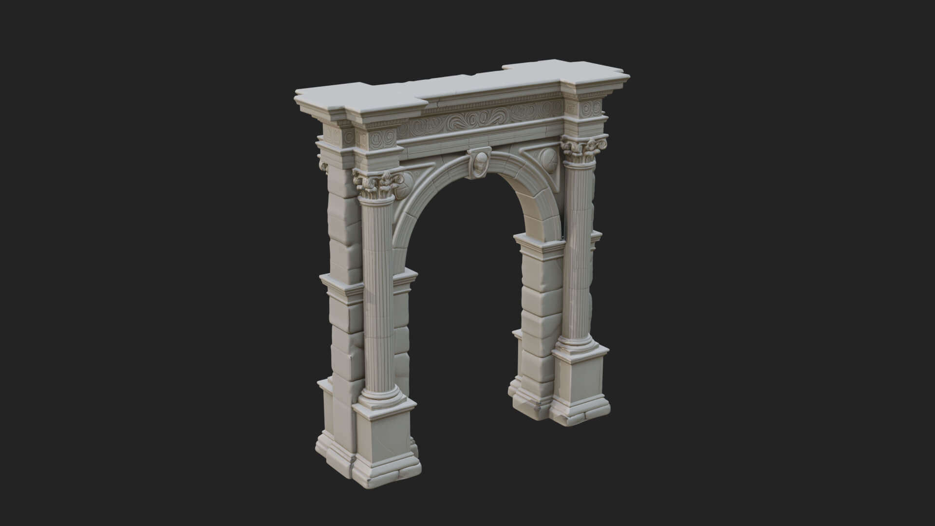 Roman Triumphal Arch Model Design 8 3D Print Model 3D Model