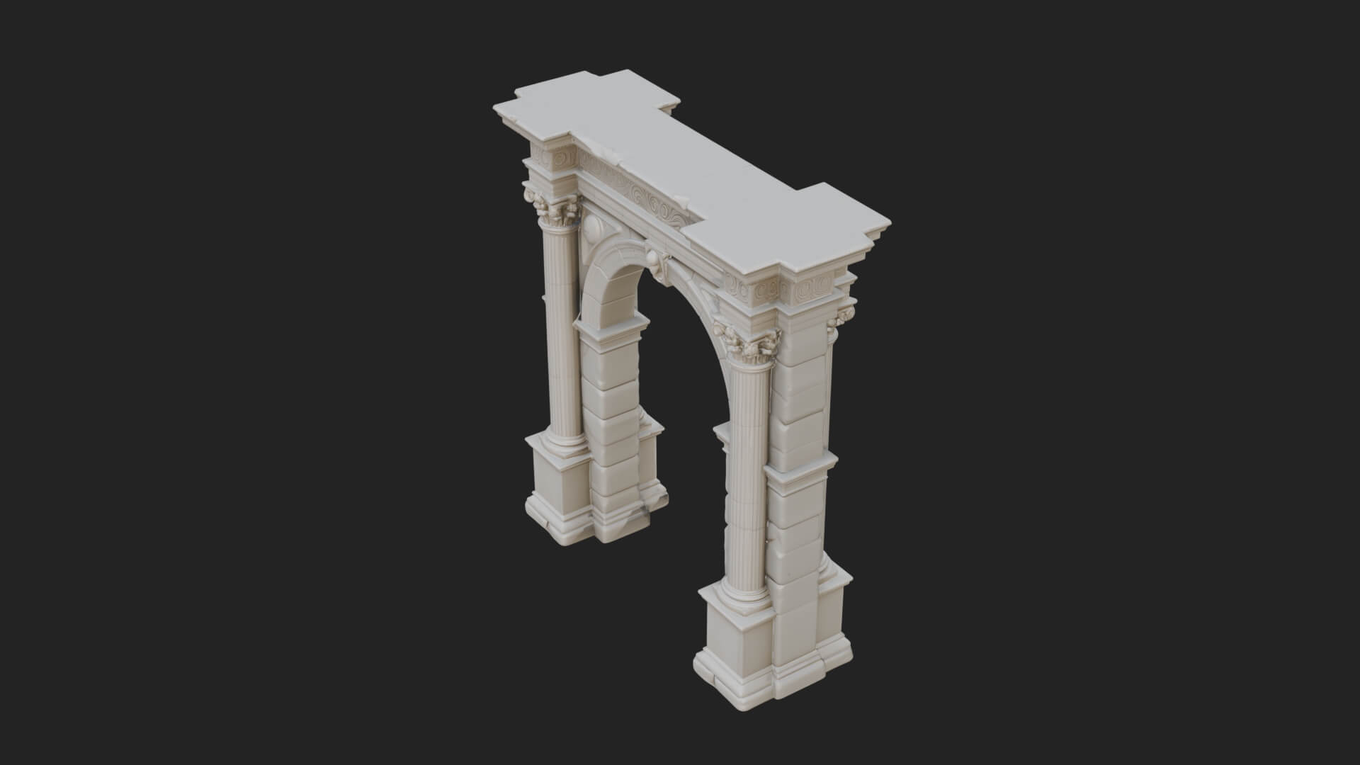 Roman Triumphal Arch Model Design 8 3D Print Model 3D Model