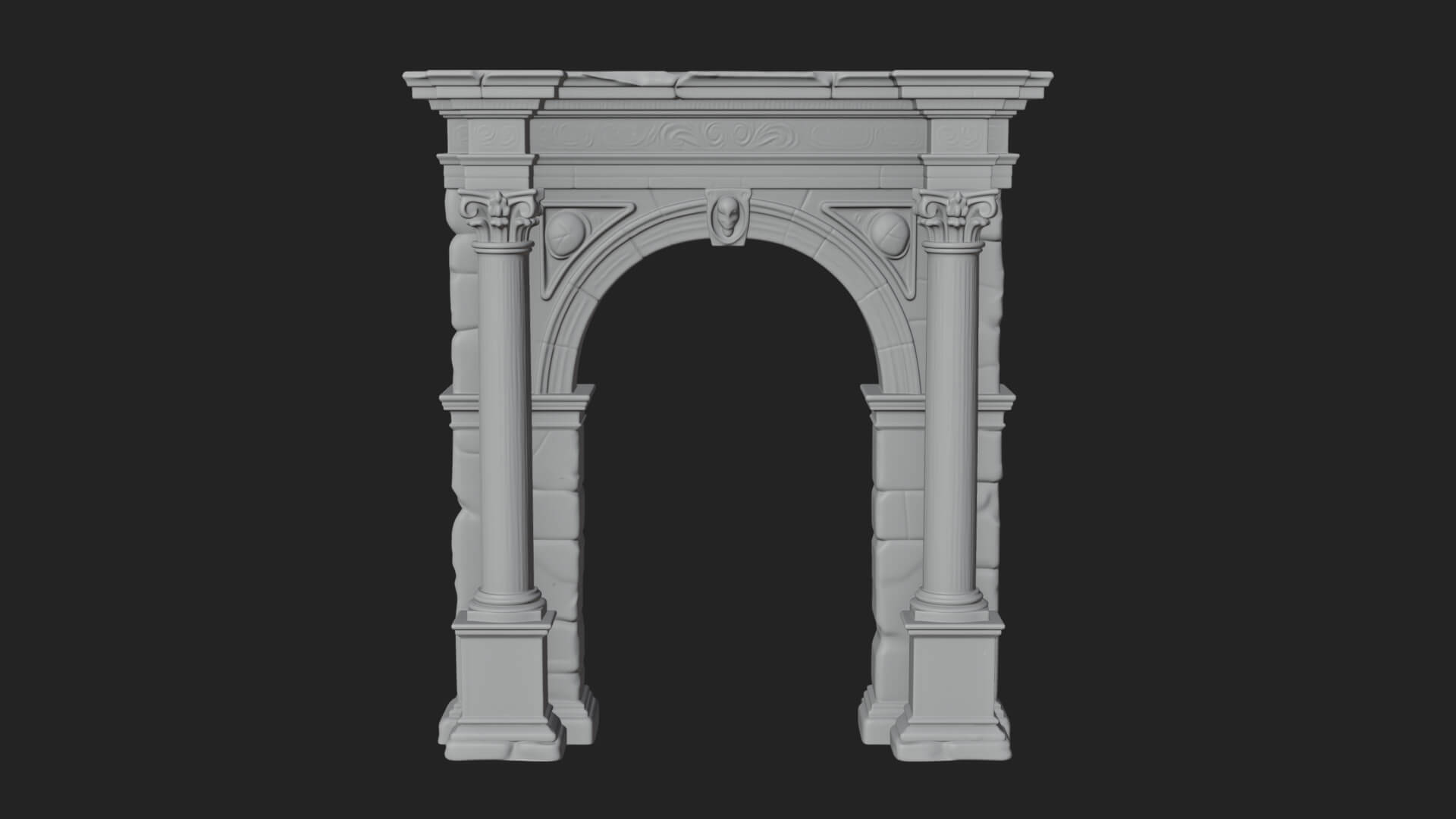 Roman Triumphal Arch Model Design 8 3D Print Model 3D Model