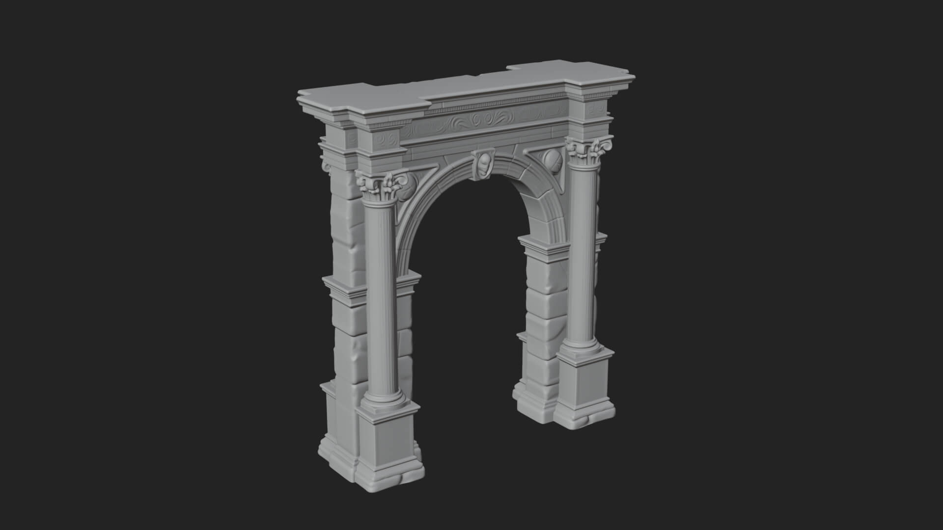 Roman Triumphal Arch Model Design 8 3D Print Model 3D Model
