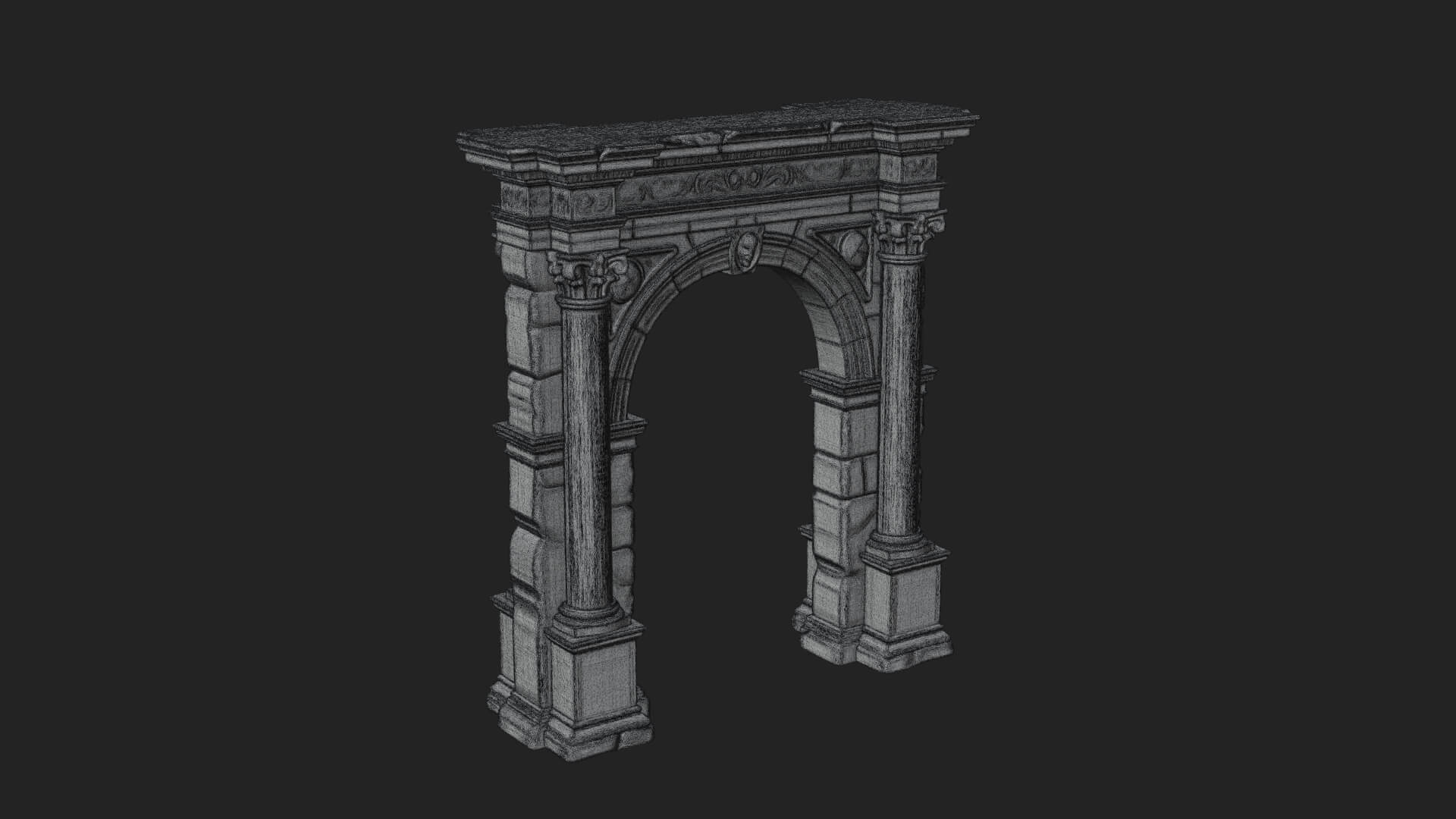 Roman Triumphal Arch Model Design 8 3D Print Model 3D Model