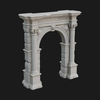 Roman Triumphal Arch Model Design 8 3D Print Model