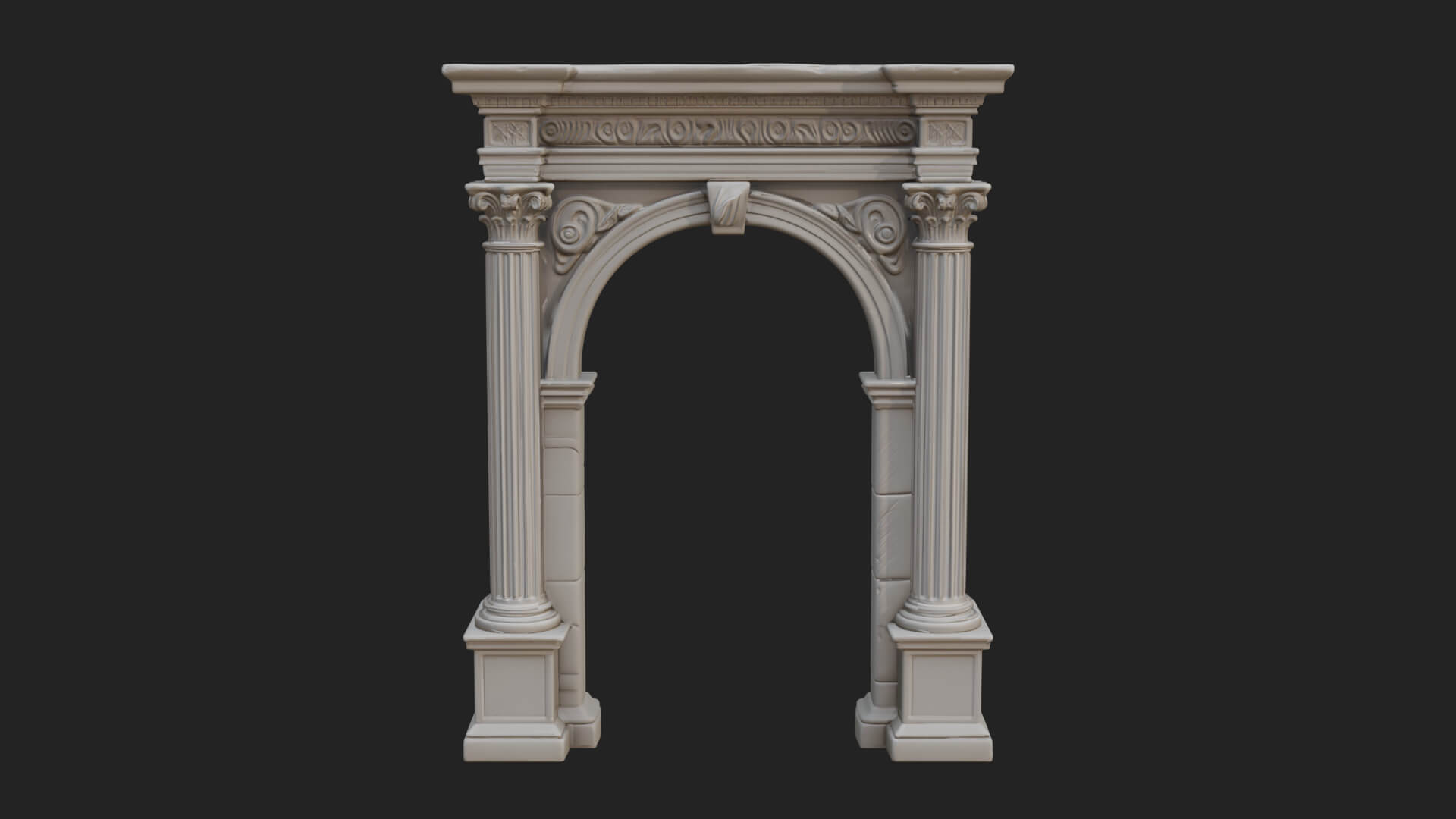 Roman Triumphal Arch Model Design 9 3D Print Model 3D Model