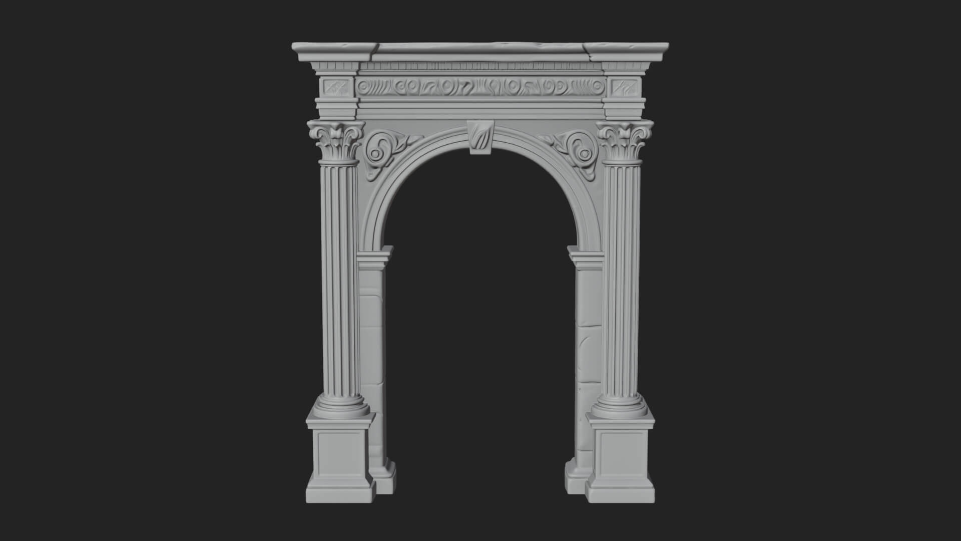 Roman Triumphal Arch Model Design 9 3D Print Model 3D Model