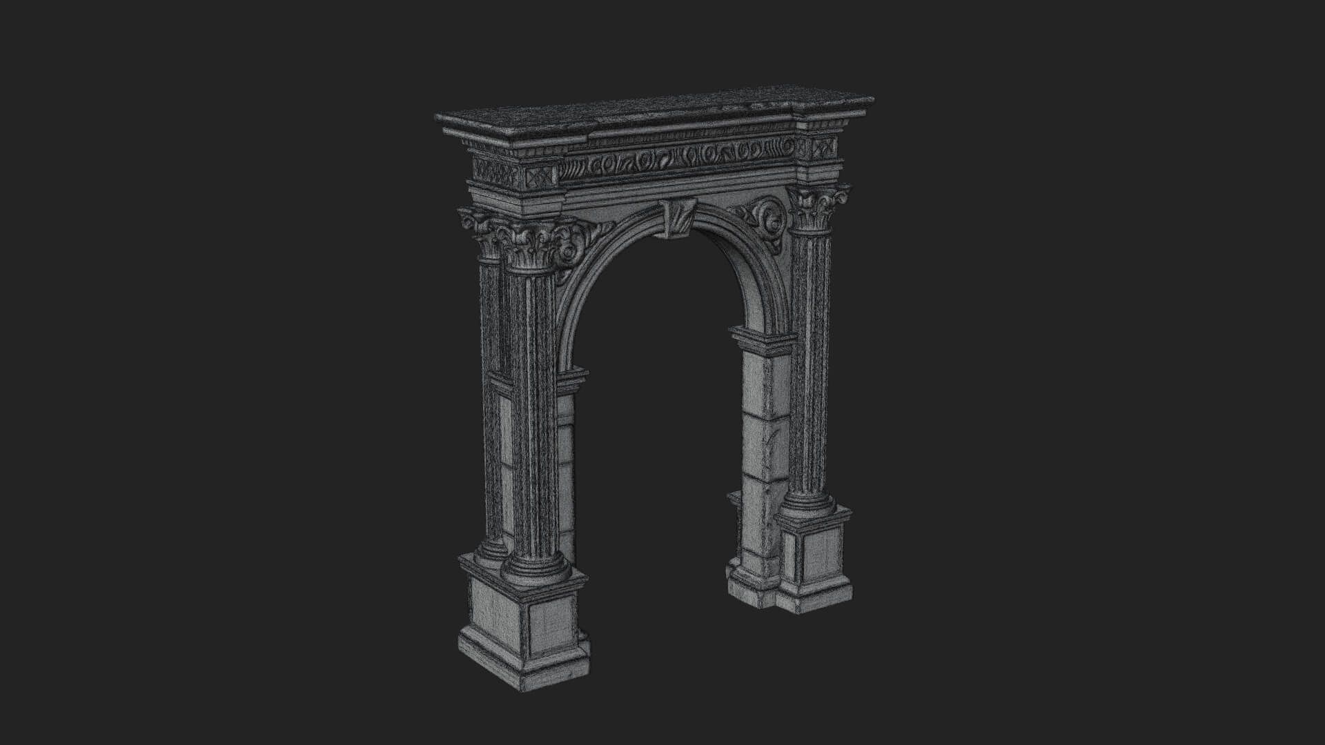 Roman Triumphal Arch Model Design 9 3D Print Model 3D Model