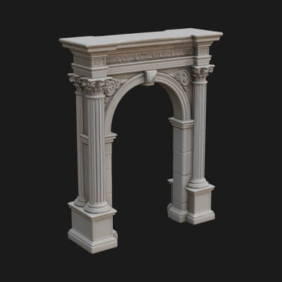 Roman Triumphal Arch Model Design 9 3D Print Model