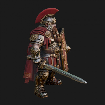 Rome Armored Champion Design 11 3D Print Model