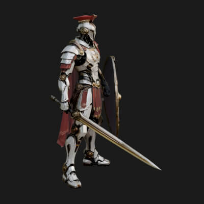 Rome Armored Champion Design 13 3D Print Model