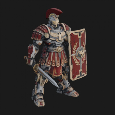 Rome Armored Champion Design 14 3D Print Model