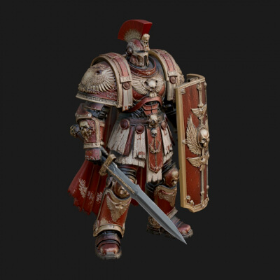 Rome Armored Champion Design 20 3D Print Model