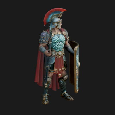 Rome Armored Champion Design 6 3D Print Model