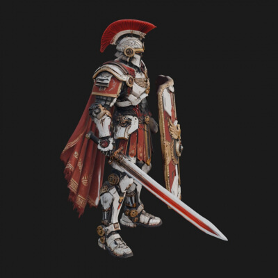 Rome Armored Champion Design 9 3D Print Model