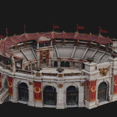 Rome Colosseum Design 1 3D Print Model