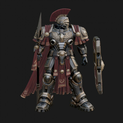 Rome Power Armor Champion Design 2 3D Print Model