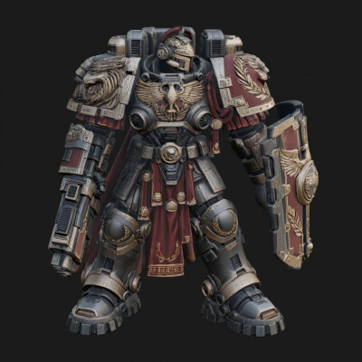 Rome Power Armor Champion Design 3 3D Print Model