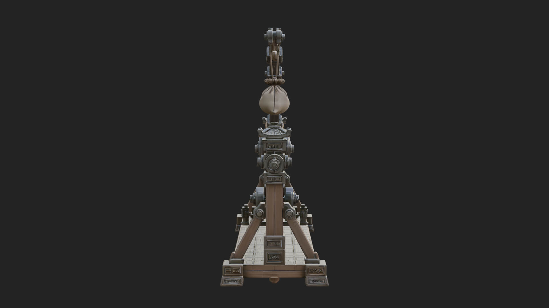 Rope Bundle Trebuchet Model Design 1 3D Print Model 3D Model