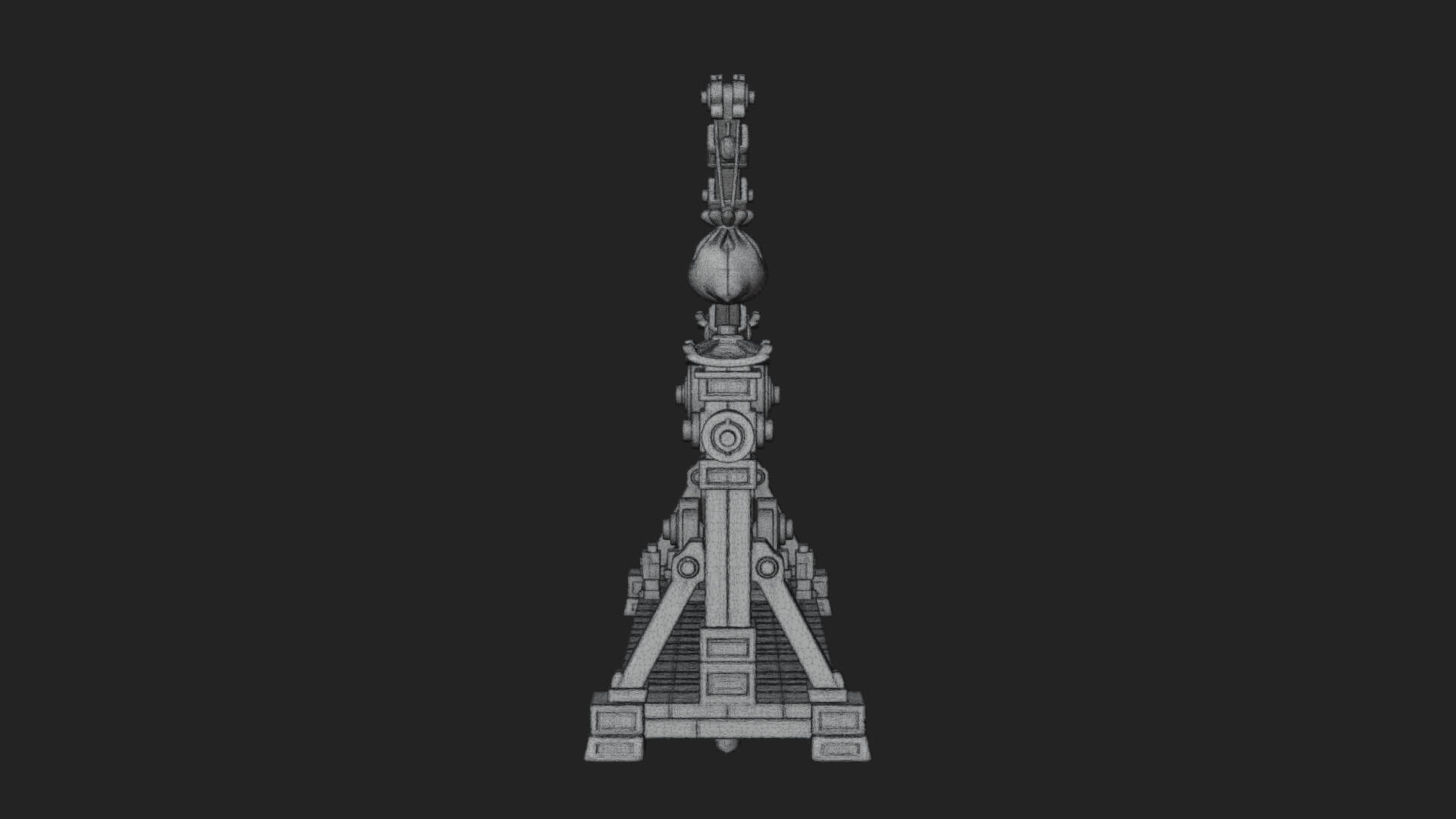 Rope Bundle Trebuchet Model Design 1 3D Print Model 3D Model