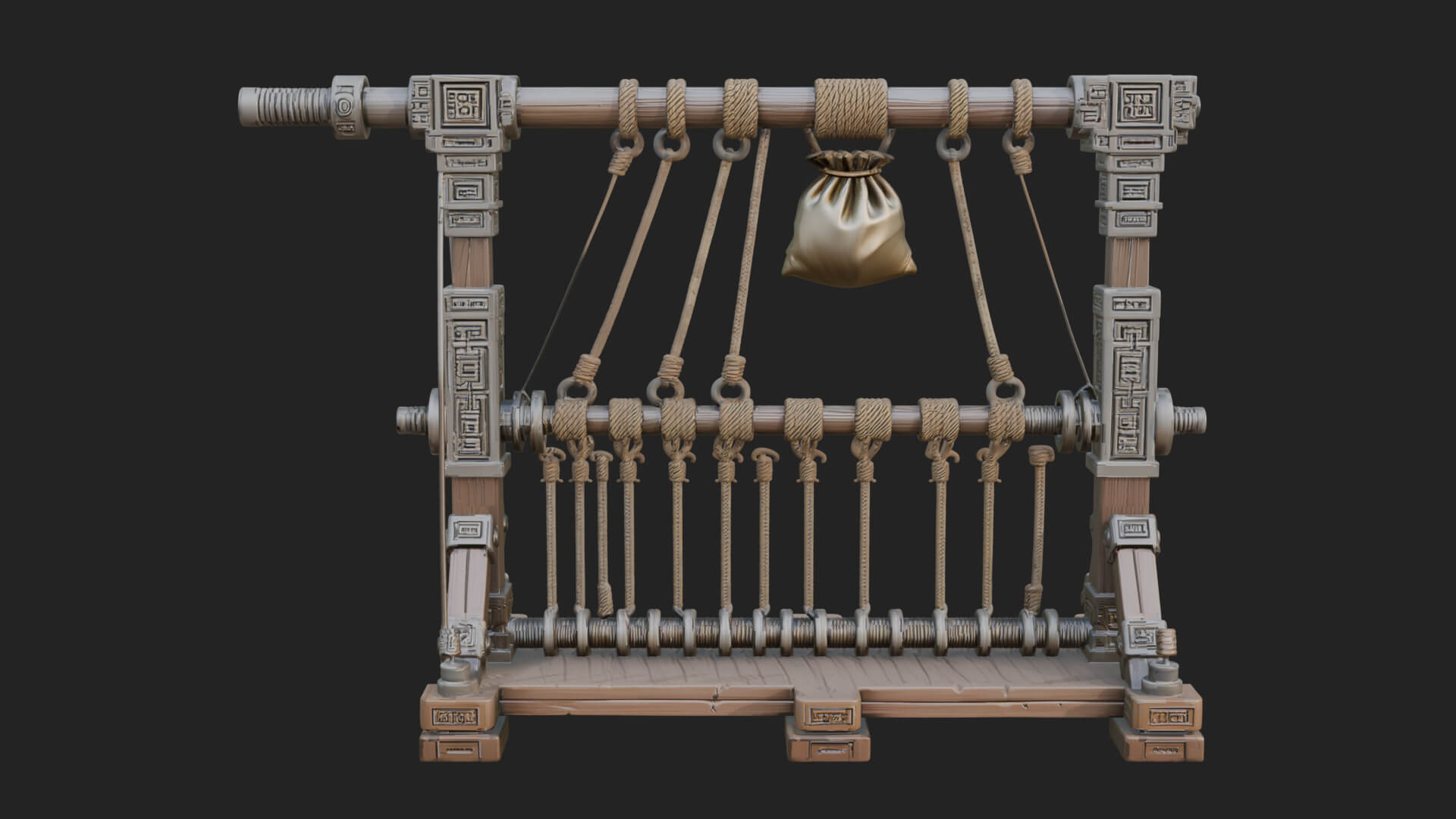 Rope Bundle Trebuchet Model Design 3 3D Print Model 3D Model