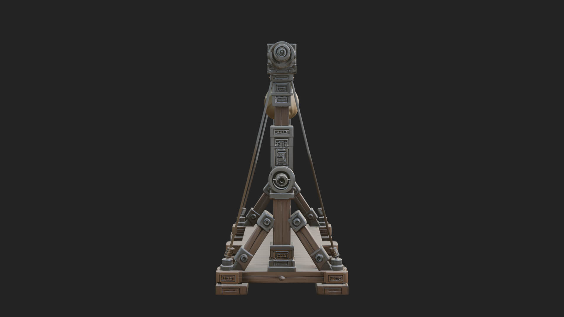 Rope Bundle Trebuchet Model Design 3 3D Print Model 3D Model