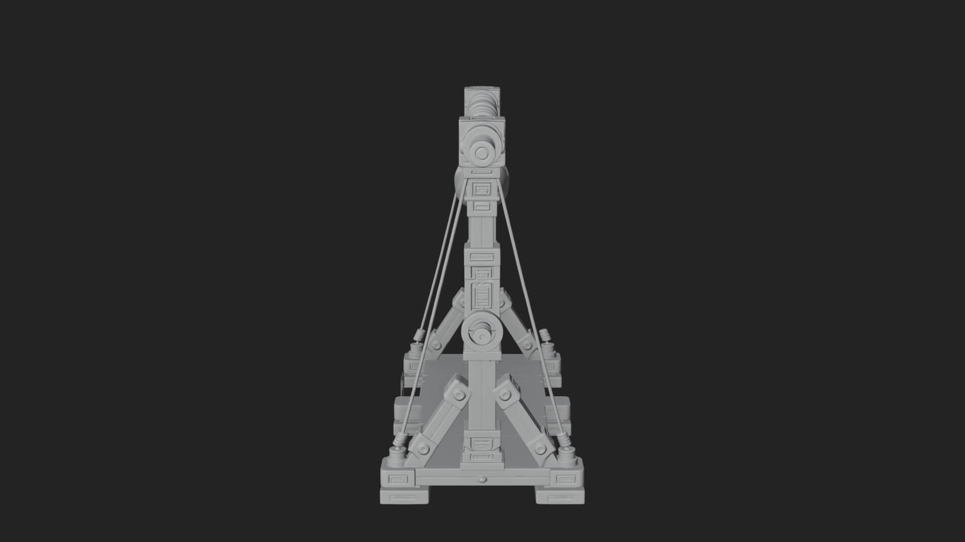 Rope Bundle Trebuchet Model Design 3 3D Print Model 3D Model