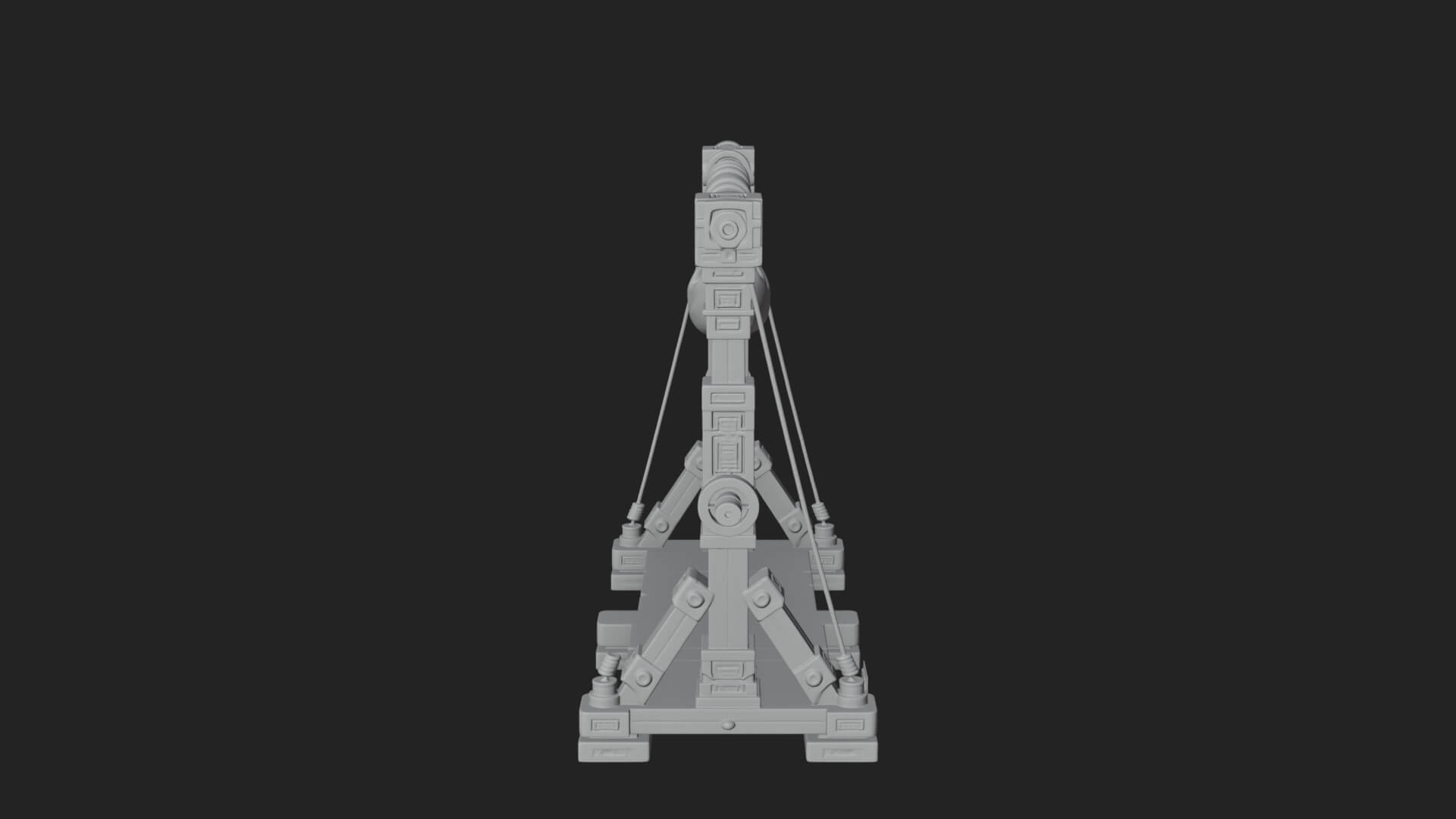 Rope Bundle Trebuchet Model Design 3 3D Print Model 3D Model