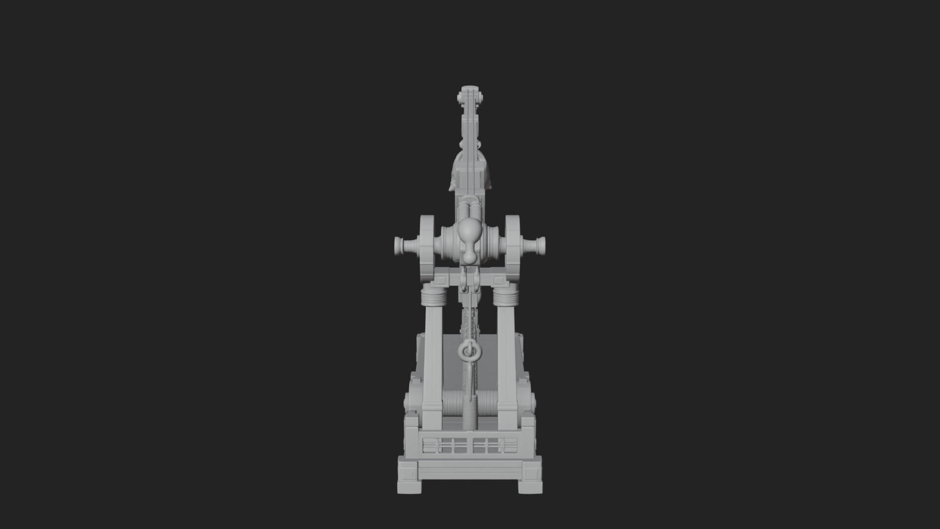 Rope Bundle Trebuchet Model Design 4 3D Print Model 3D Model