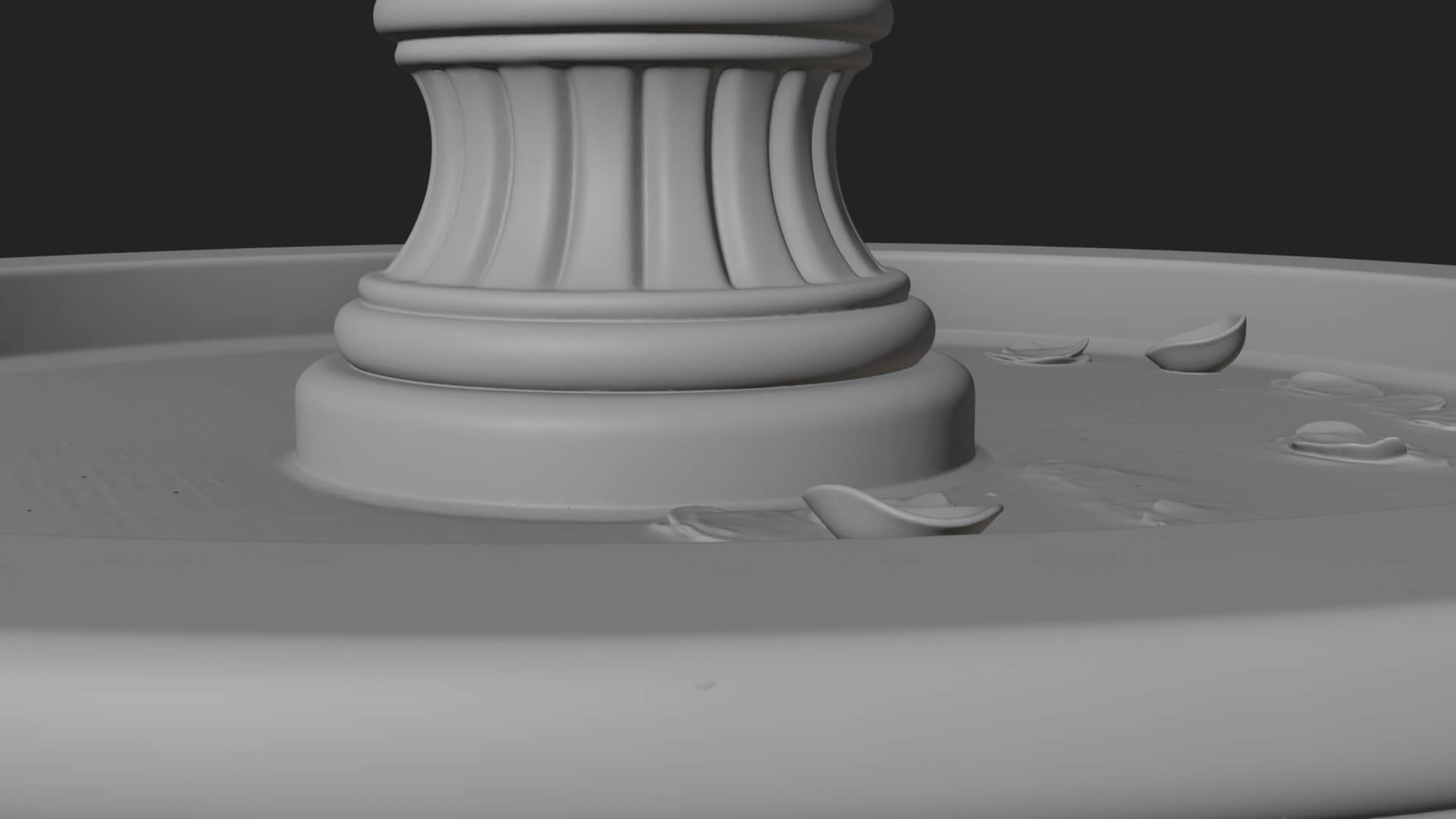 Rose Flower Garden Fountain Model Design 3 3D Print Model 3D Model