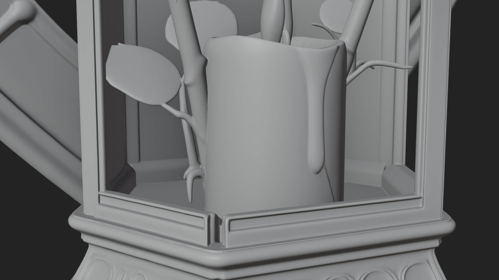 Rose Flower Lantern Model Design 1 3D Print Model 3D Model