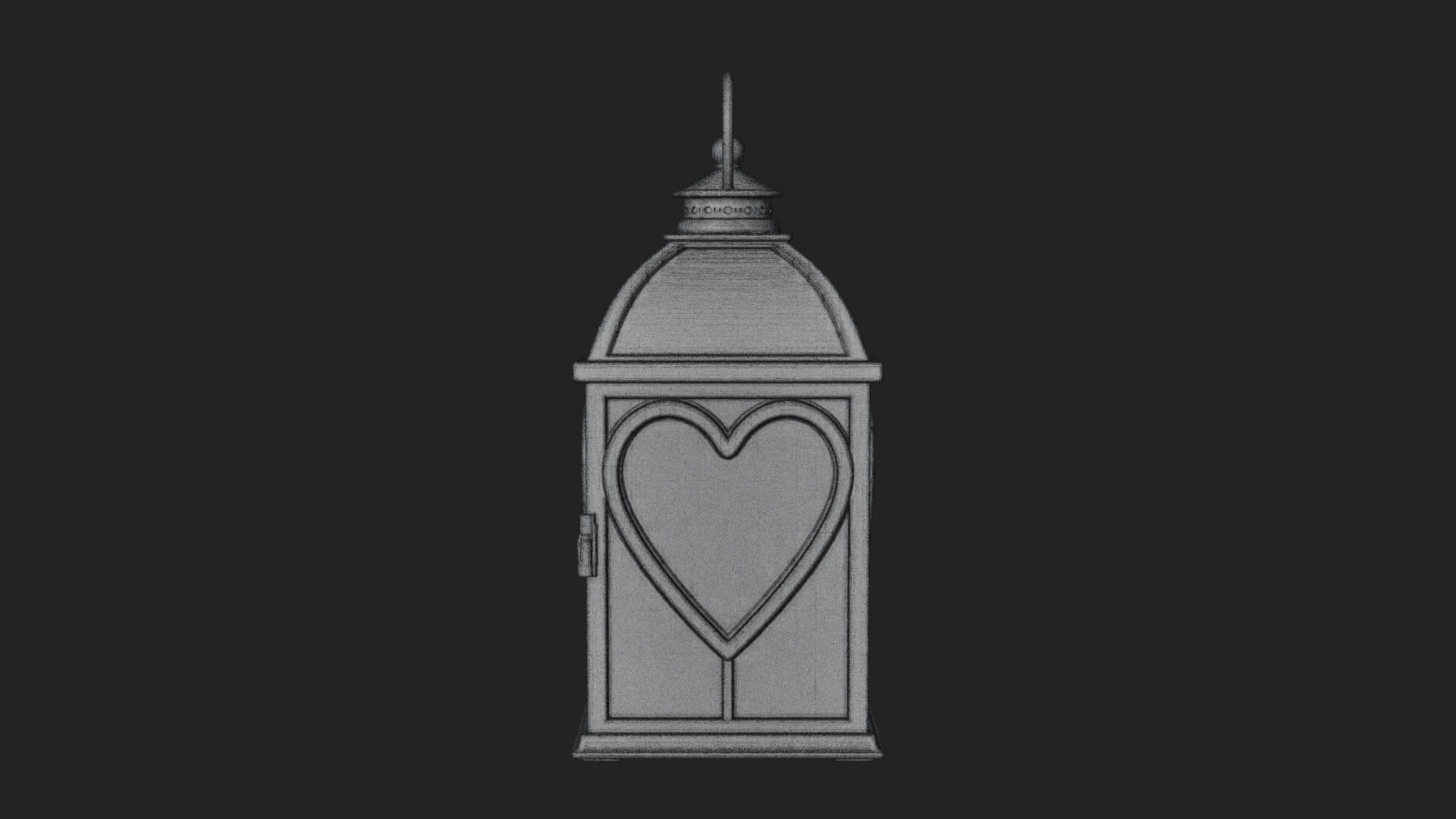 Rose Flower Lantern Model Design 2 3D Print Model 3D Model