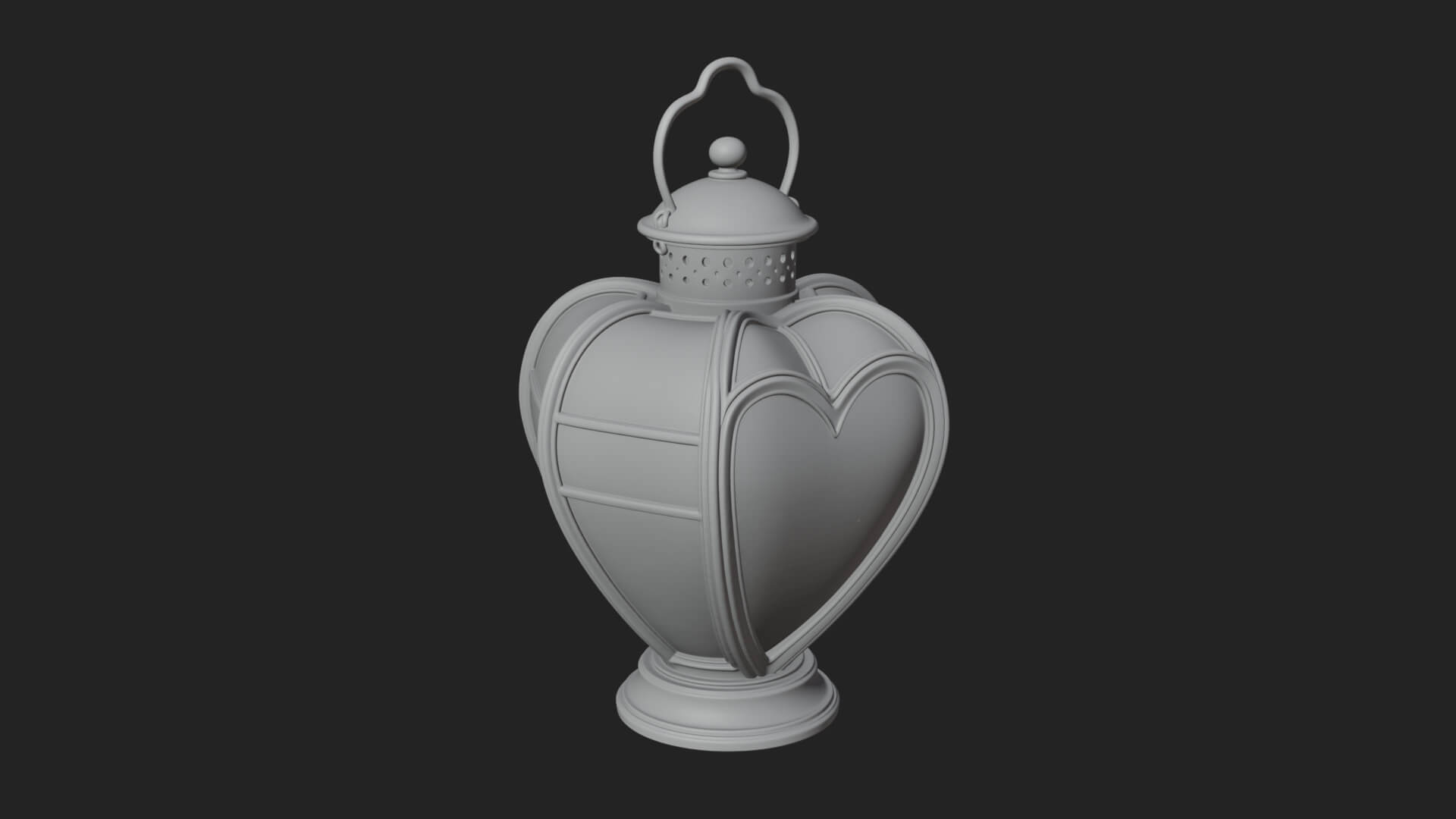 Rose Flower Lantern Model Design 3 3D Print Model 3D Model