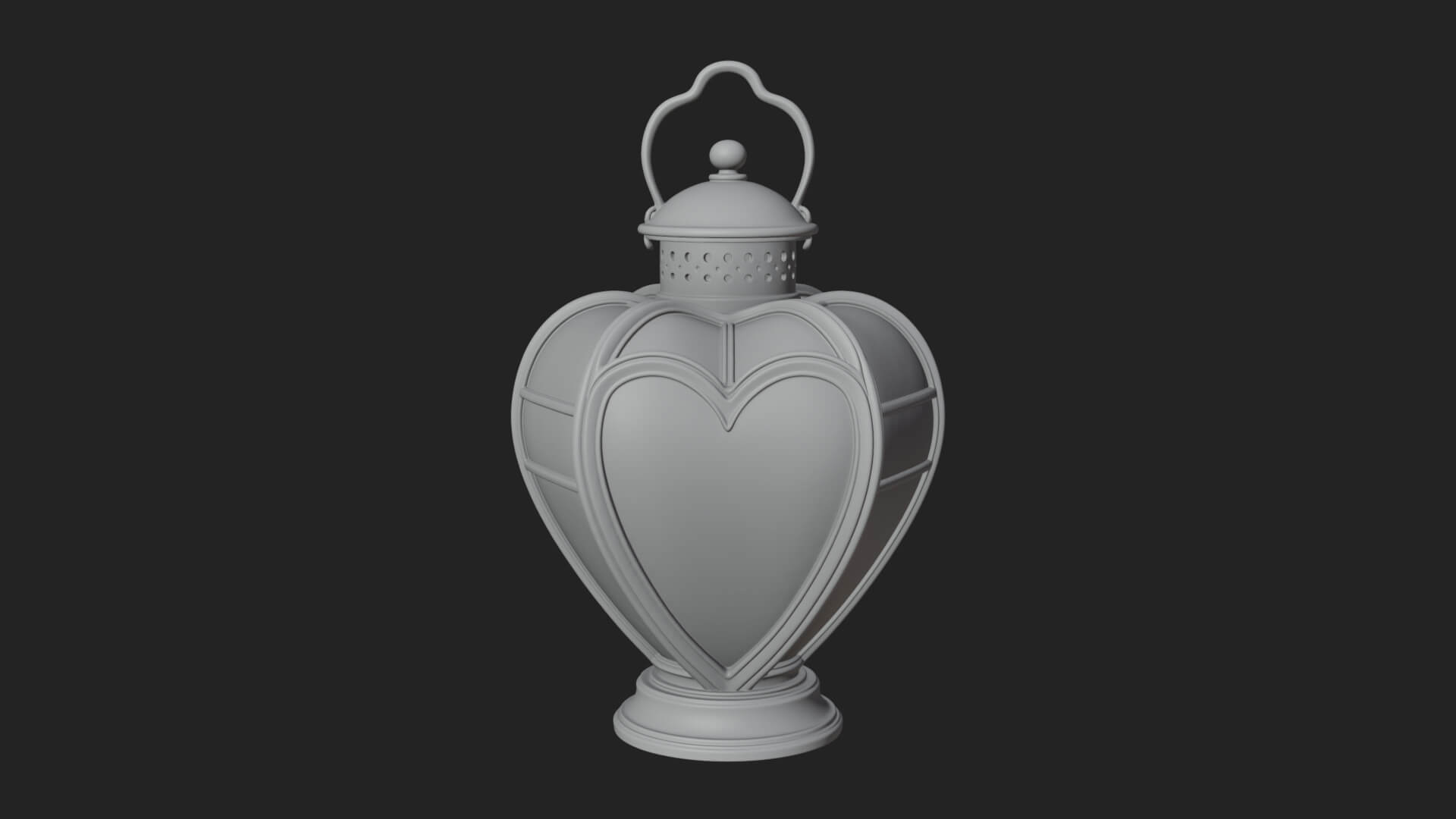 Rose Flower Lantern Model Design 3 3D Print Model 3D Model