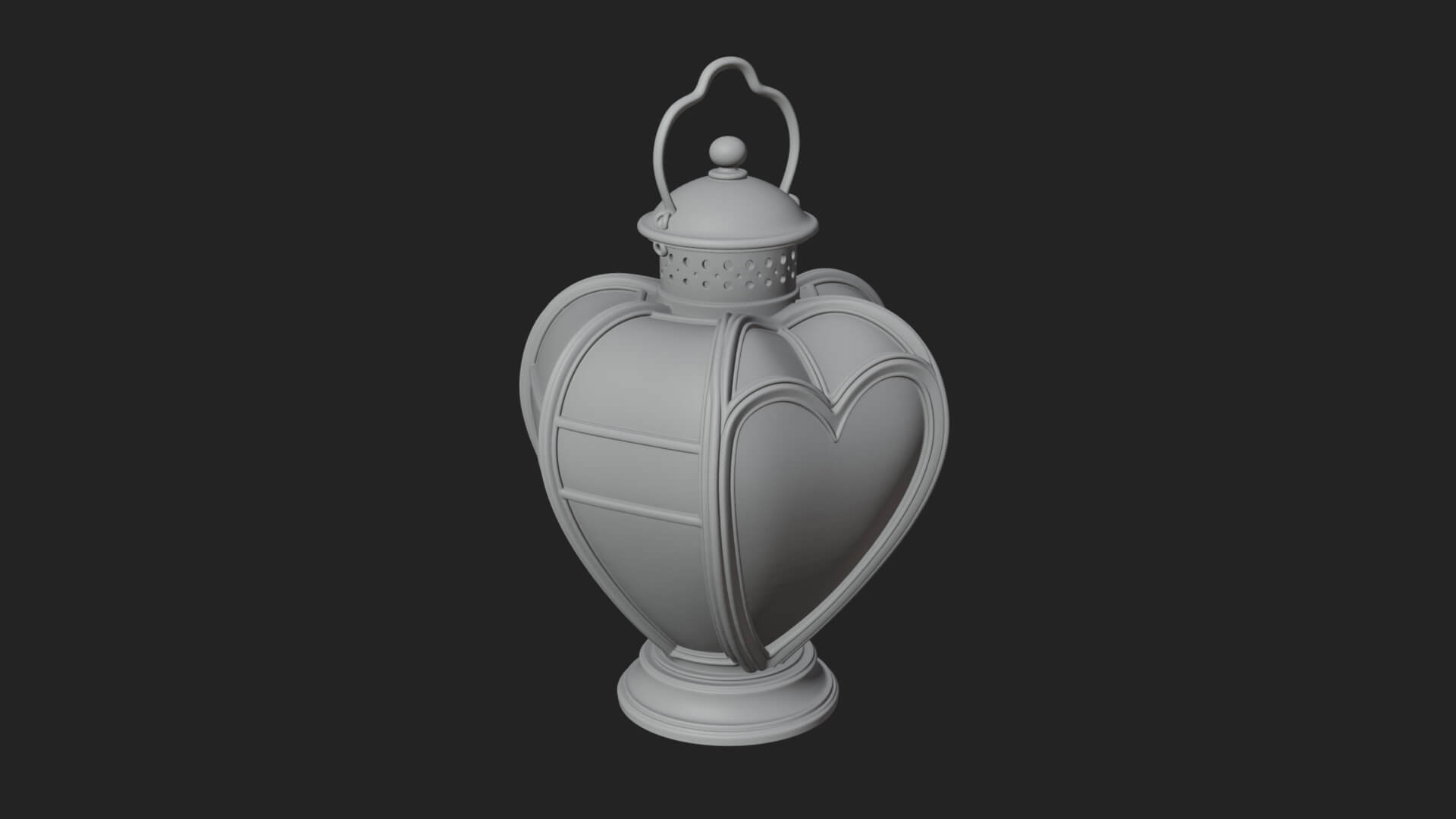 Rose Flower Lantern Model Design 3 3D Print Model 3D Model