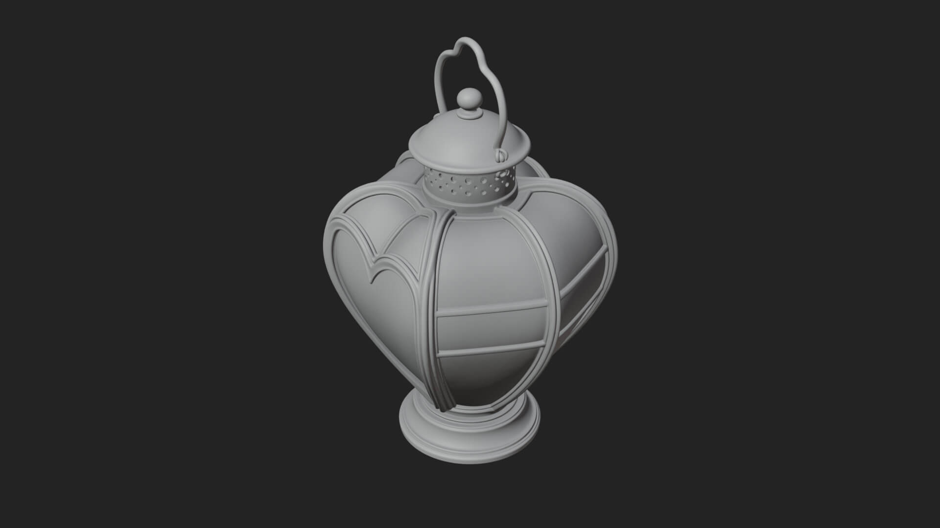Rose Flower Lantern Model Design 3 3D Print Model 3D Model