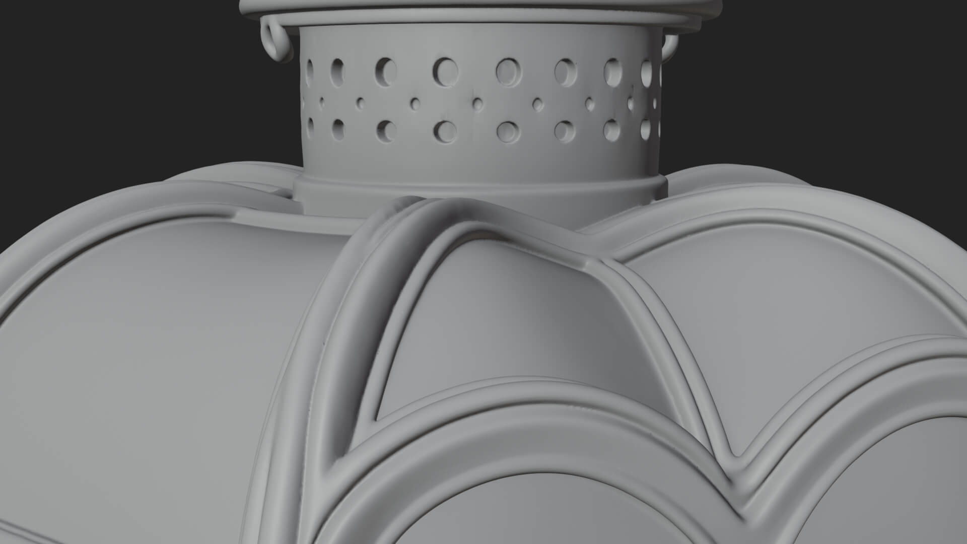 Rose Flower Lantern Model Design 3 3D Print Model 3D Model