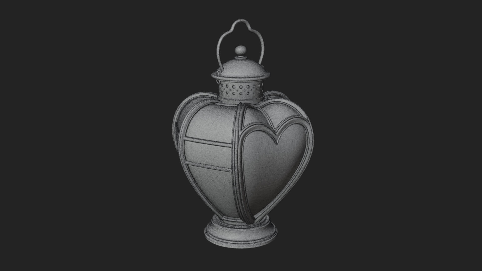 Rose Flower Lantern Model Design 3 3D Print Model 3D Model