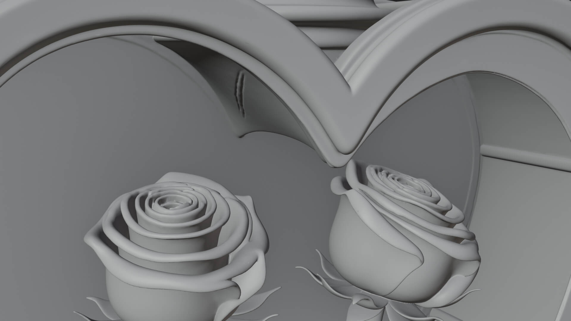 Rose Flower Lantern Model Design 4 3D Print Model 3D Model