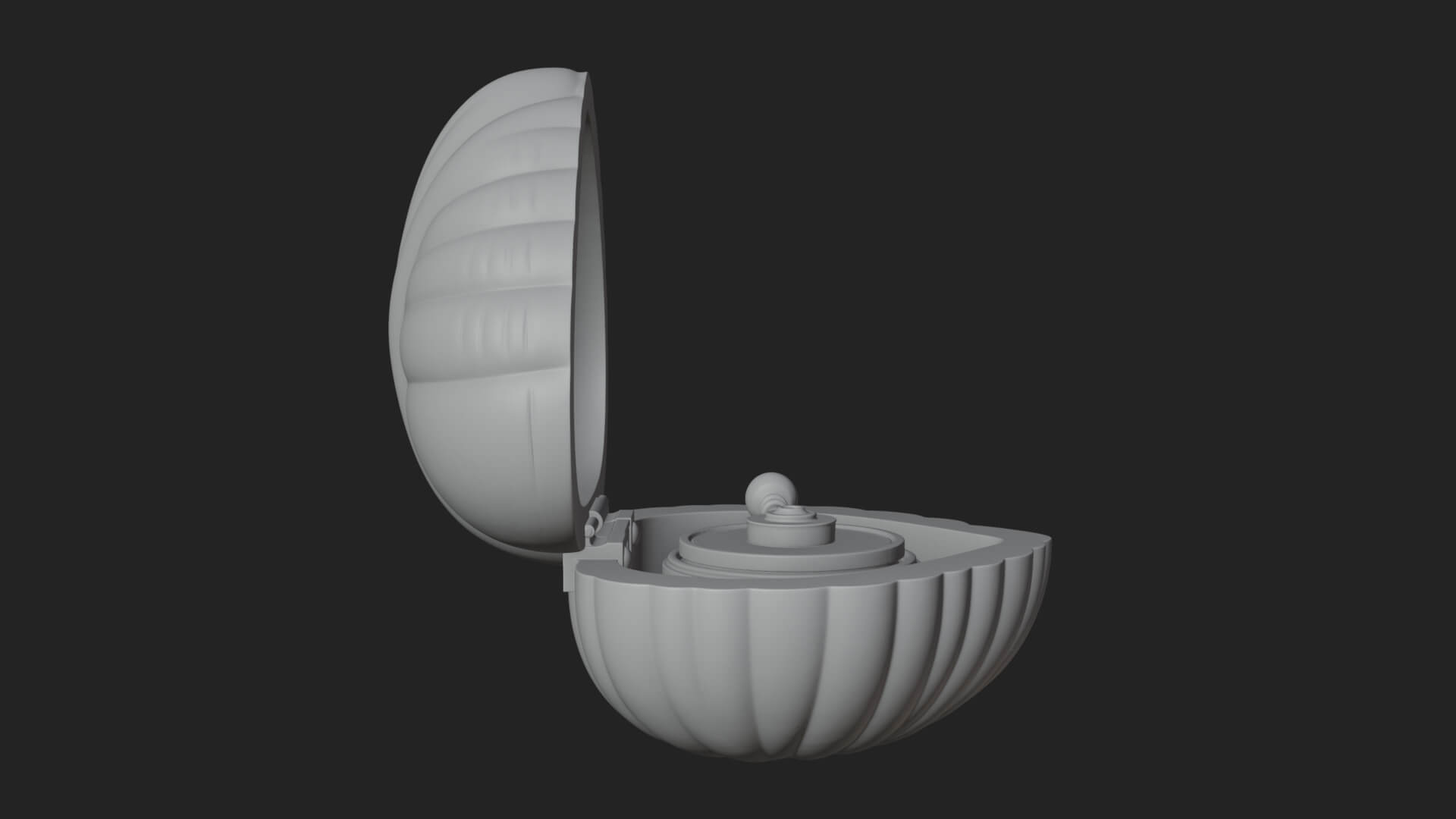 Rose Flower Music Box Ornament Design 1 3D Print Model 3D Model