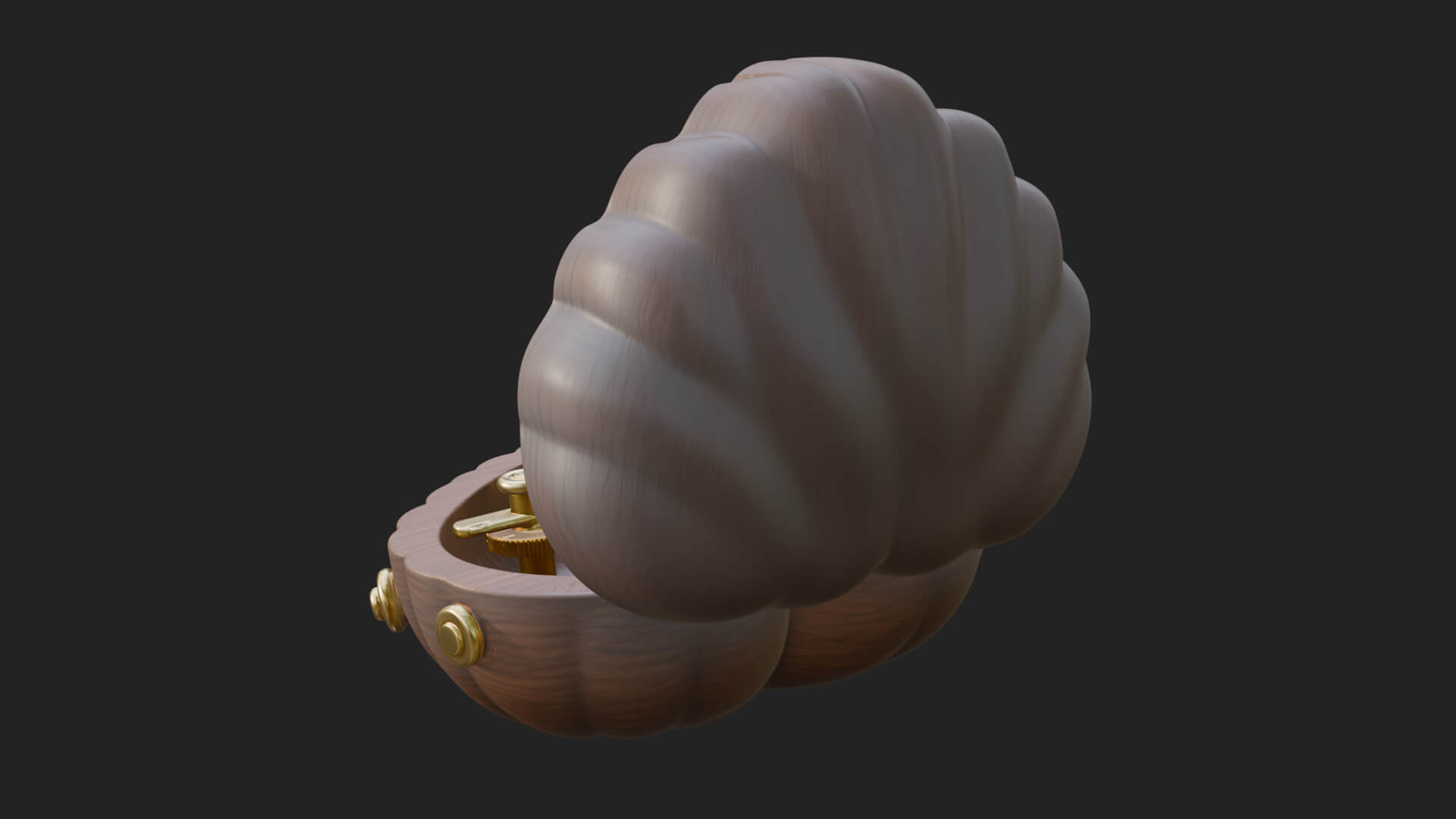 Rose Flower Music Box Ornament Design 4 3D Print Model 3D Model