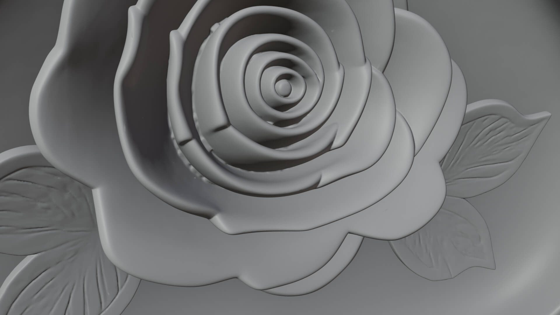 Rose Flower Music Box Ornament Design 4 3D Print Model 3D Model