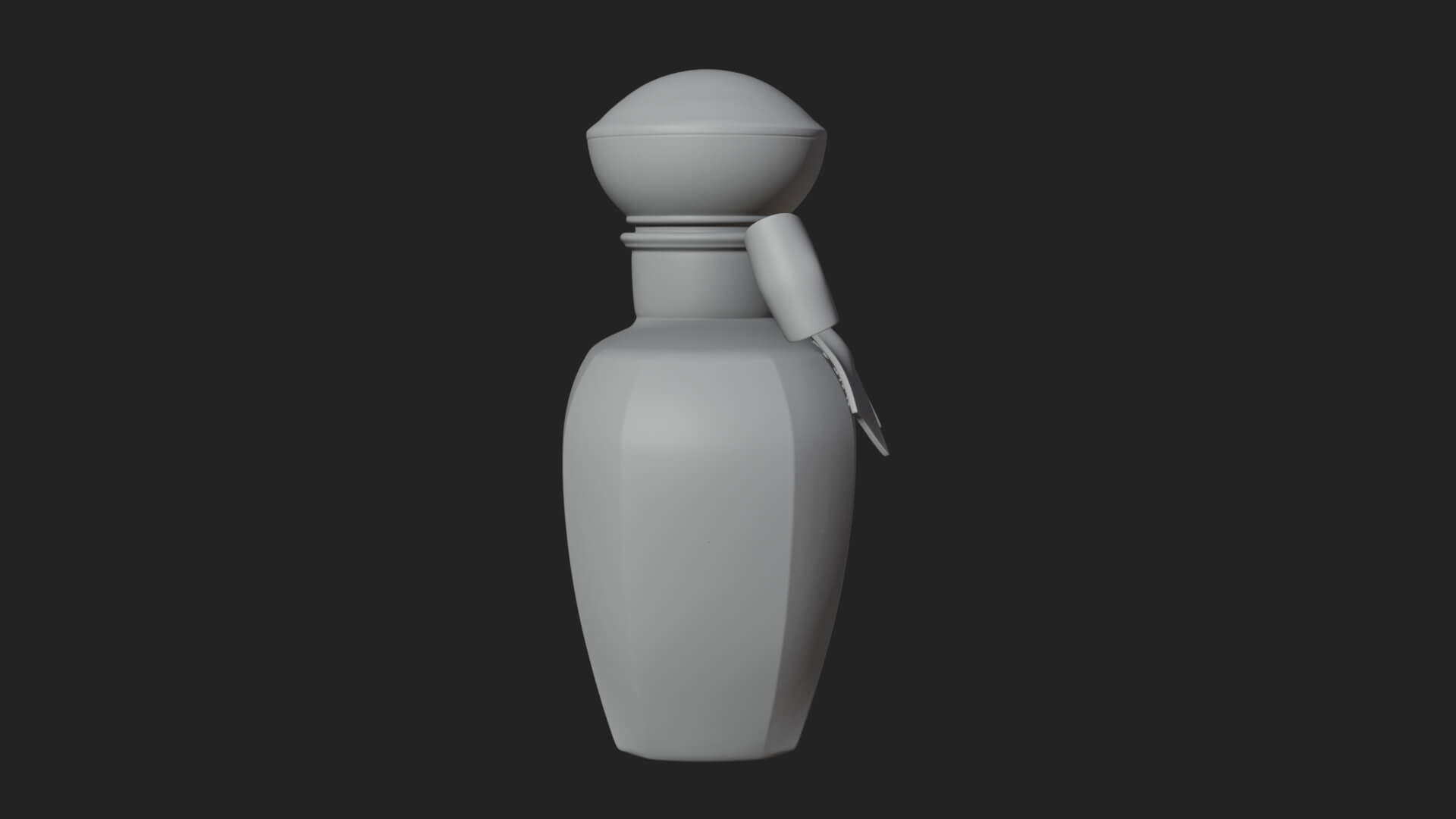 Rose Flower Scent Bottle Ornament Design 3 3d Print Model 3D Model