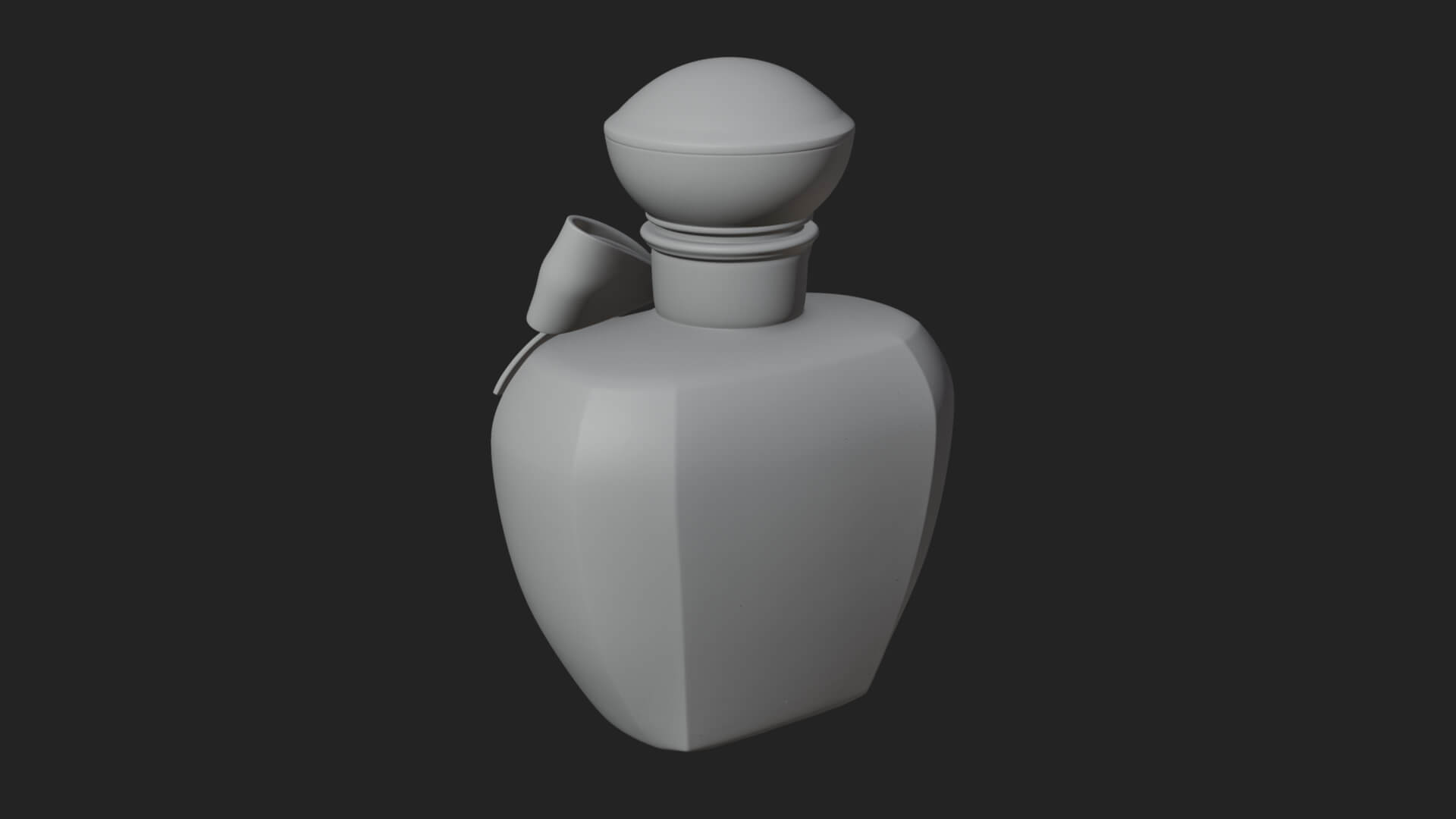 Rose Flower Scent Bottle Ornament Design 3 3d Print Model 3D Model