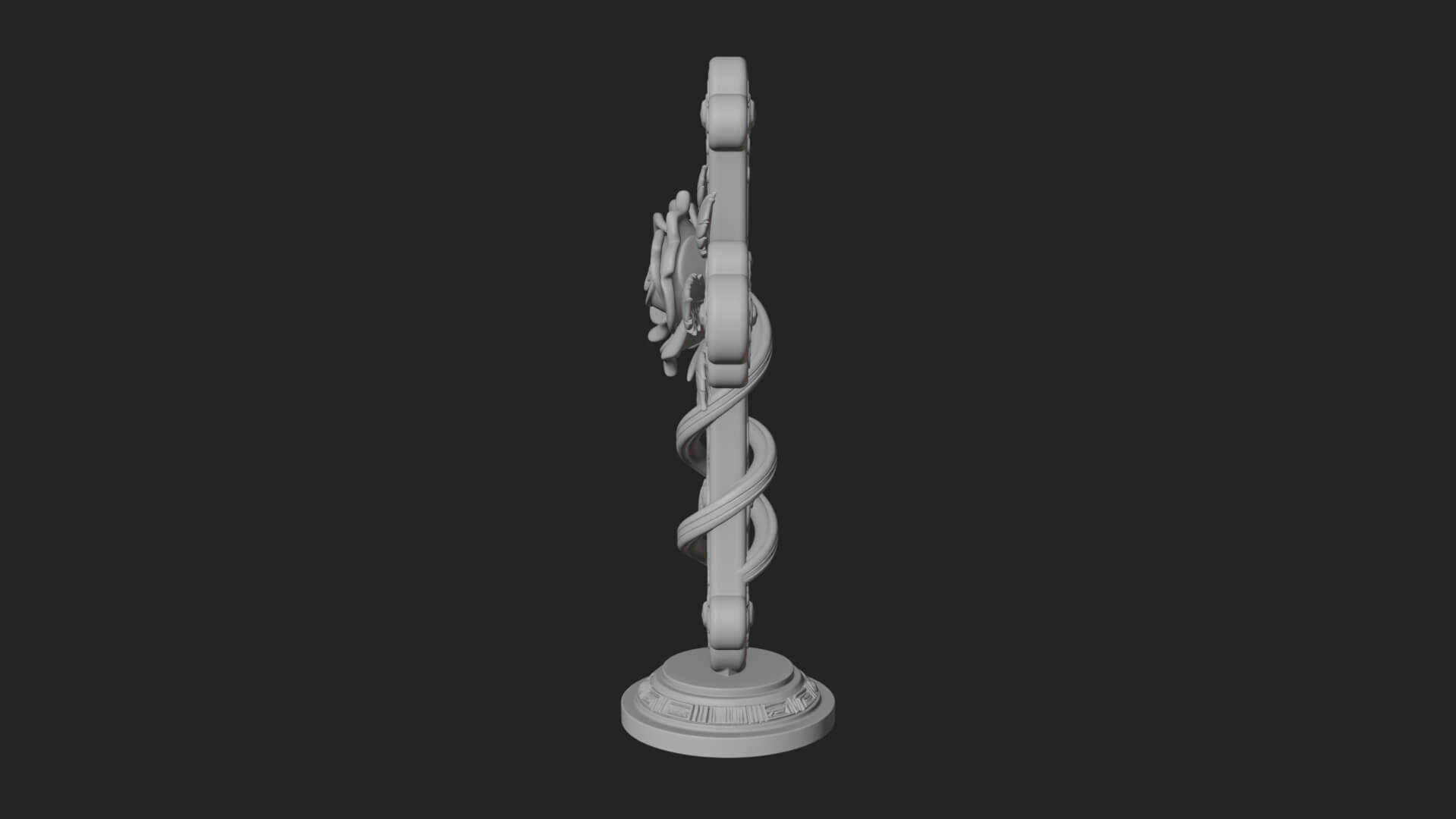 Rose Flower Vine Cross Model Design 3 3D Print Model 3D Model