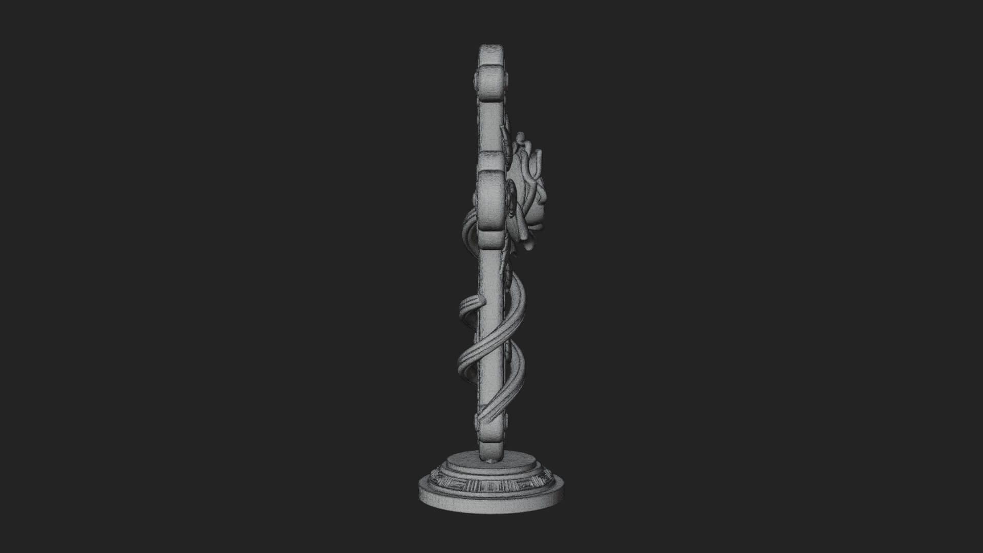 Rose Flower Vine Cross Model Design 3 3D Print Model 3D Model